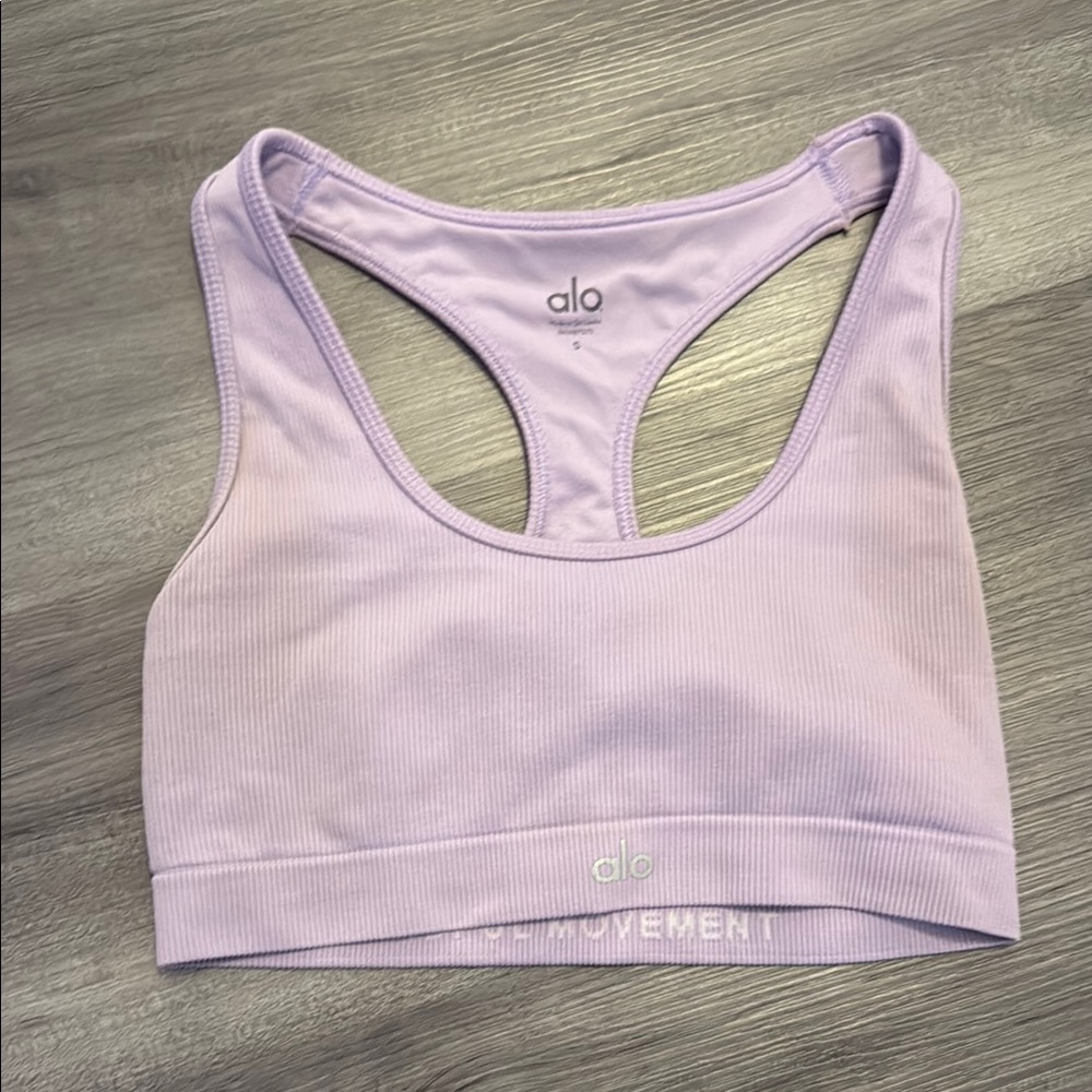 ALO Yoga Lavender Sports Bra